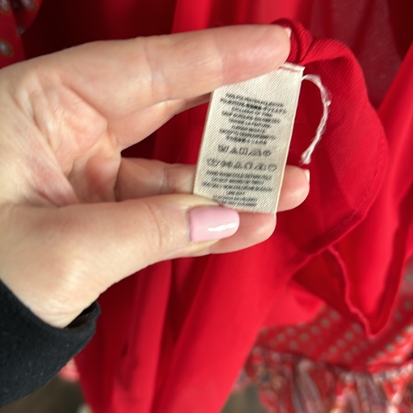 Free People Red Dress With Pockets - Picture 8 of 9